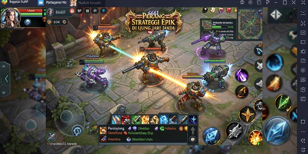 Tangkapan layar gameplay yang menunjukkan strategi yang menegangkan.