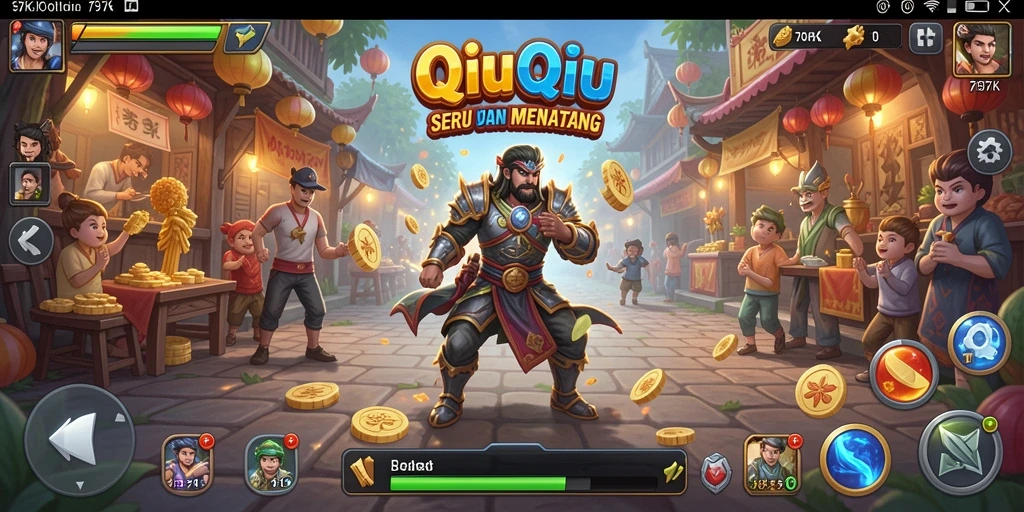 Tampilan gameplay QiuQiu yang menarik di 797K.