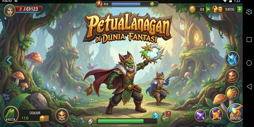 Tampilan gameplay seru di dunia petualangan ASD123.