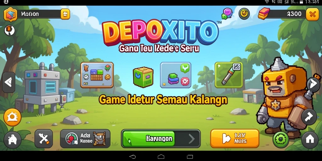 Tampilan gameplay DEPOXITO yang menarik dan menghibur.