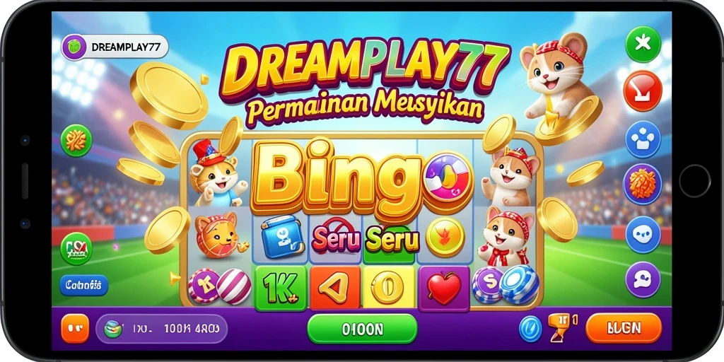 Tampilan gameplay Bingo di DREAMPLAY77 yang mendebarkan.