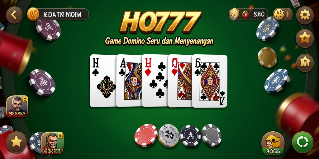 Tampilan gameplay menarik dari HO777 dalam permainan Domino.