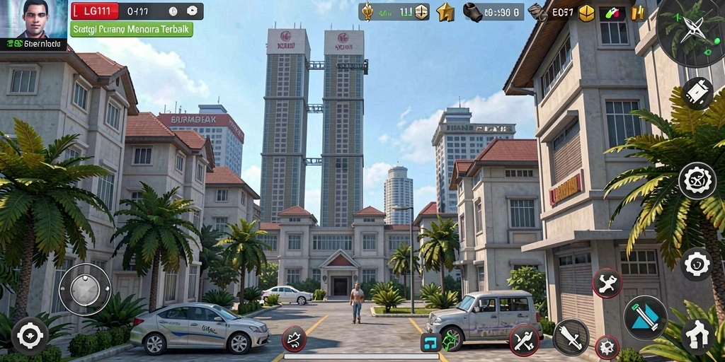 Tampilan menarik dari gameplay Tower Defense yang mendebarkan.