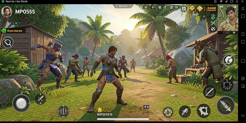Screenshot MPO555 yang menampilkan gameplay simulasi yang menarik.