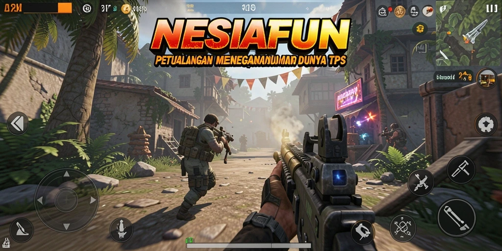 Screenshot gameplay TPS NESIAFUN yang mendebarkan.