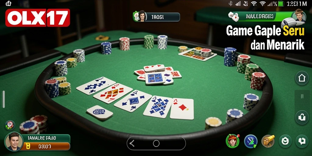 Screenshot gameplay Gaple yang menarik dan seru.