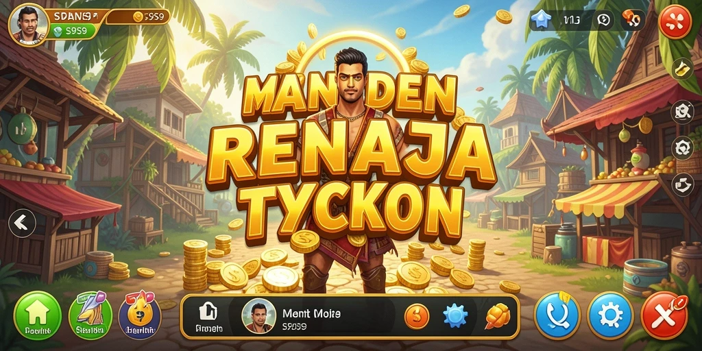 Screenshot gameplay S9S9 menunjukkan kebangkitan kerajaan bisnis Anda.