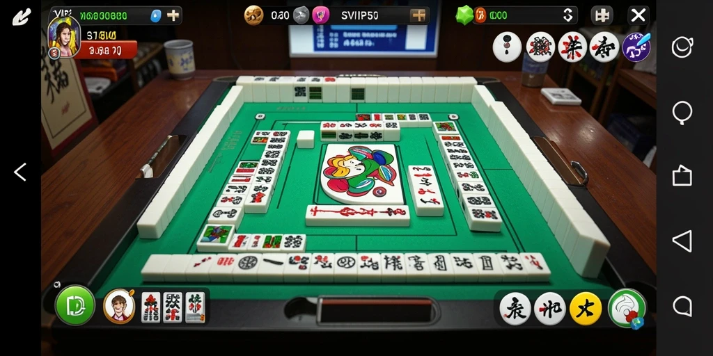 Tampilan menarik dari gameplay Mahjong di SVIP5.