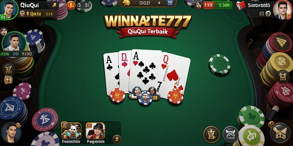 Tangkapan layar utama WINRATE777 menunjukkan keseruan permainan QiuQiu.